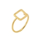 Preview: Ringset/4 made from brass, goldplated